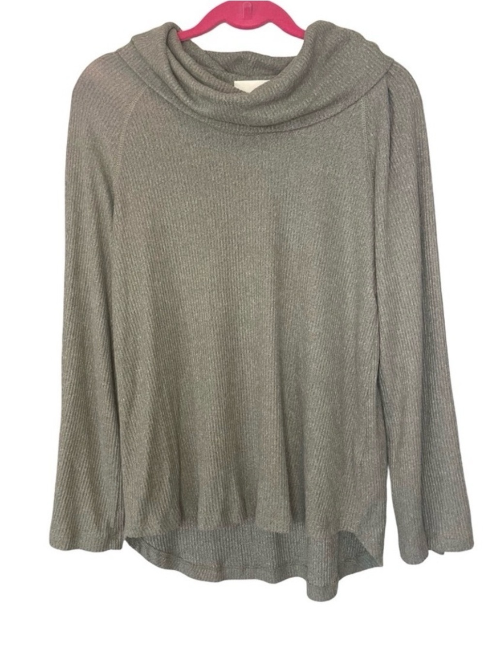 Maeve Anthropologie Ribbed Cowl Neck Knit Top Sweater Medium